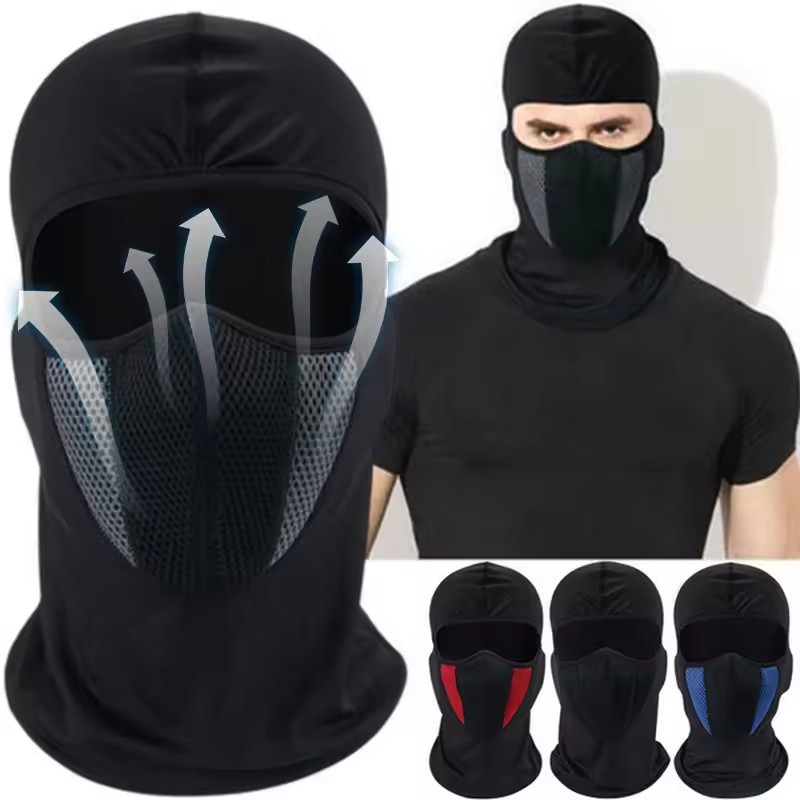 Wool Balaclava Knit - Vollgesichtsmaske Radfahren Winddichte Kopfbedeckung Motorrad Sturmhaube