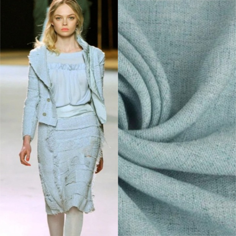 Winter Clothing Material - 1 Meter Reiner Himmelblauer Stoff Leichtgewichtig