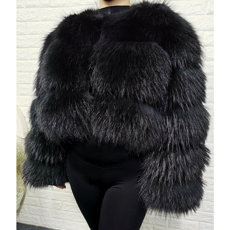Plus Größe Tops Braun Pelz Mao – Winter Clothing For Plus Size Women Bewertung und Preis