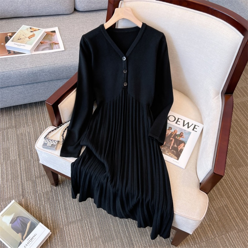 Lässige, elegante V-Ausschnitt – Winter Clothing For Plus Size Women Bewertung und Preis