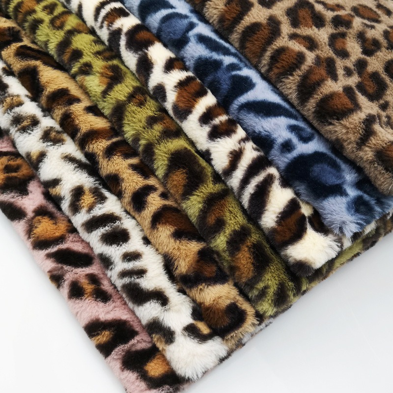 Plüsch-Stoff mit Leoparden mus – Winter Clothing Material Bewertung und Preis