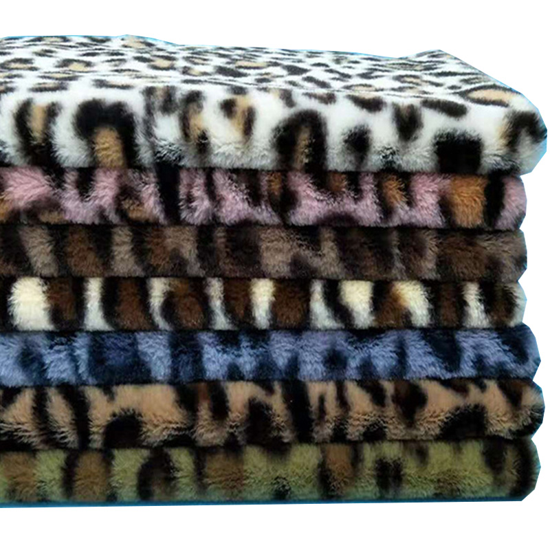 Plüsch-Stoff mit Leoparden mus – Winter Clothing Material Bewertung und Preis
