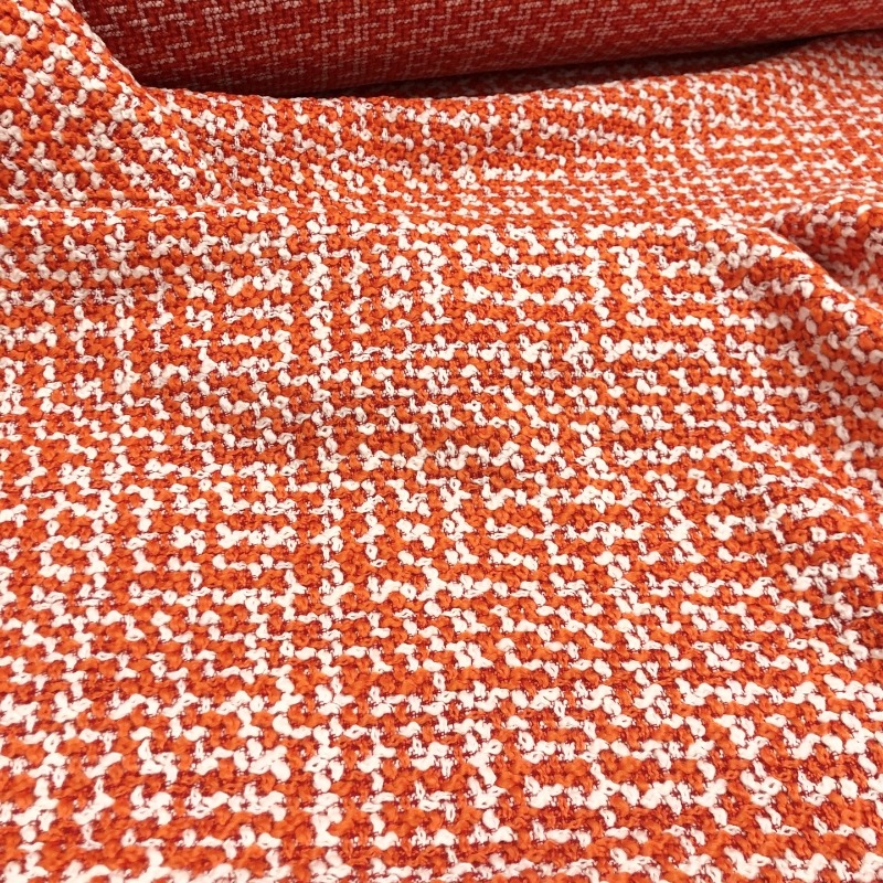 Orange Weiß Grob Gewebter Stof – Winter Clothing Material Bewertung und Preis